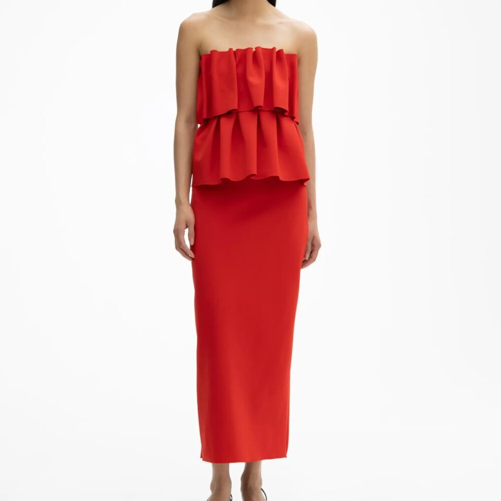House of Dagmar Red Midi Dress